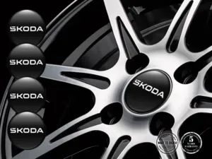 Skoda Radfelge Dekor Stil Premium Harz-Aufkleber